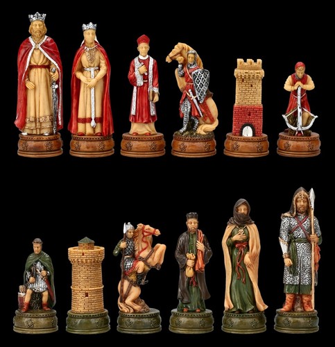 Chess pieces set camelot - pieces,