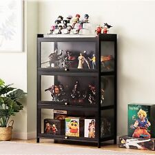 Acrylic Collection Cabinet Standing Display Case Bookcase Cabinet Black 70cm