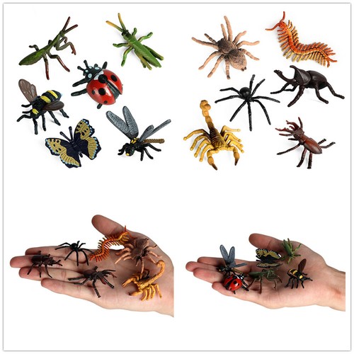 12pcs realistic bugs - 12pcs, action