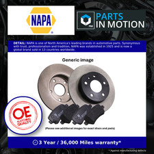 2x Solid Brake Discs and Pads Rear NAPA NBK5782DP fits SUBARU FORESTER