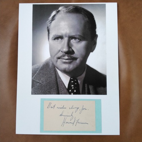 Howard freeman signed paper - howard,