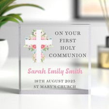 First Holy Communion Gifts For Girls Her 1st Cross Keepsake Present Ornament