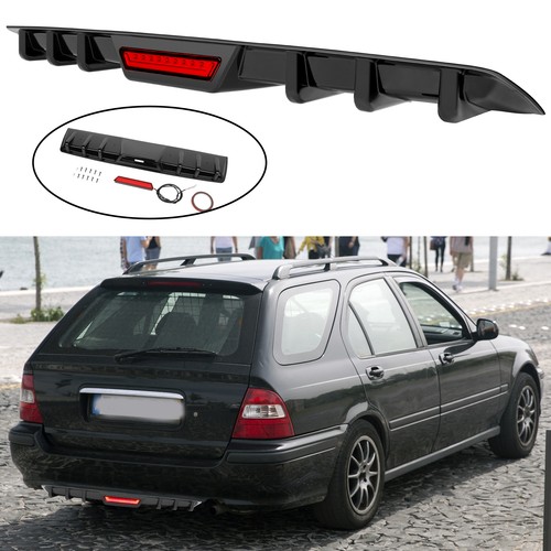 Glossy rear bumper - rear, diffuser