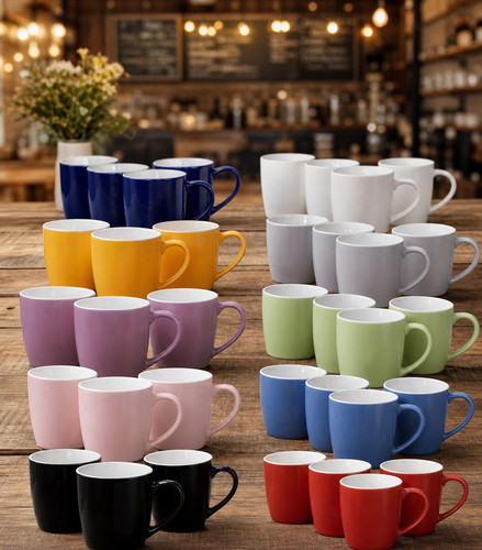 Coloured coffee mugs - coffee,