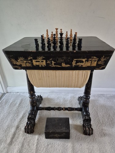 Antique chinoiserie hand - antique,