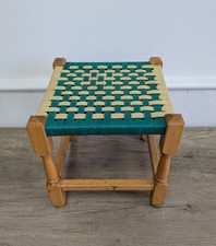 Vintage Wooden Woven Wicker