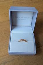 Alex Monroe Fine Jewellery Rose Petalum Band 18ct Rose Gold Ring Size M with Box