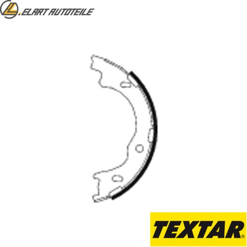 Brake shoe set parking brake