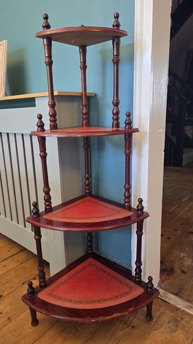 Vintage whatnot corner shelf - vintage,