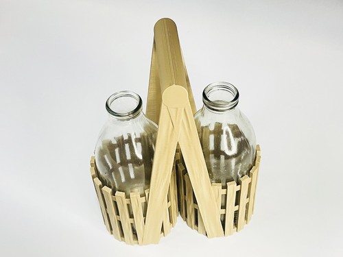 Milk bottle crate caddy - bottle,