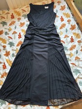 Vintage Sténay Black Beaded 1920’s Inspired Floor length Gown Size 8