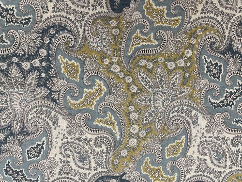 Linen fabric vintage buta - fabric,