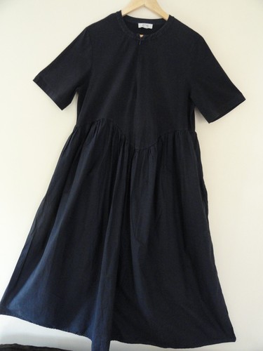 Cos black cotton midi maxi - black,