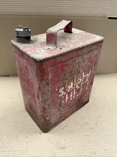 Vintage petrol oil can - oil,