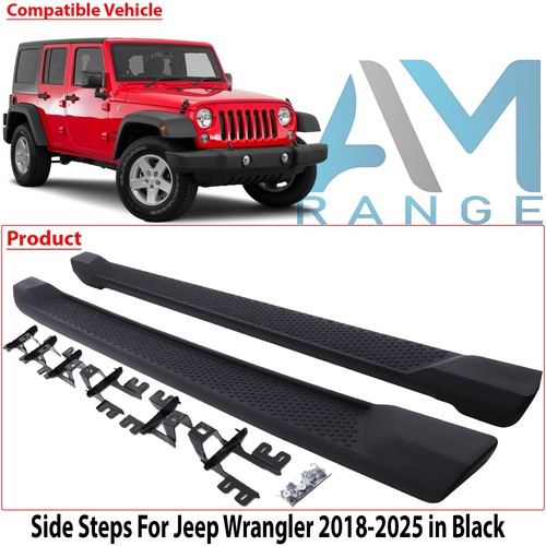 Black running board - black, side