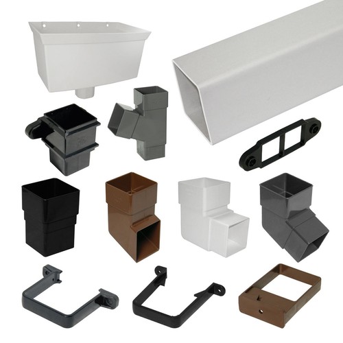 Square upvc downpipe gutter - square,