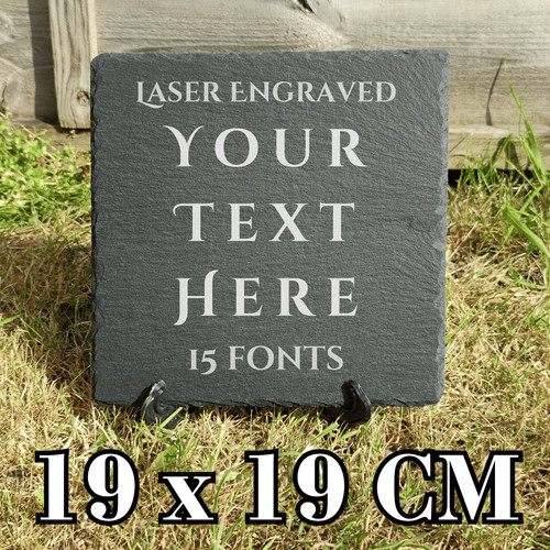 Personalised slate stand - personalised,