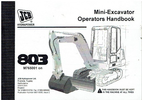 Jcb 803 mini excavator - 803,