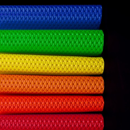 Semi perforated faux leather - perforated,