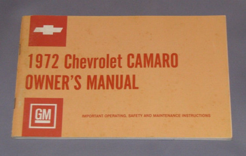 1972 chevrolet camaro original - chevrolet,