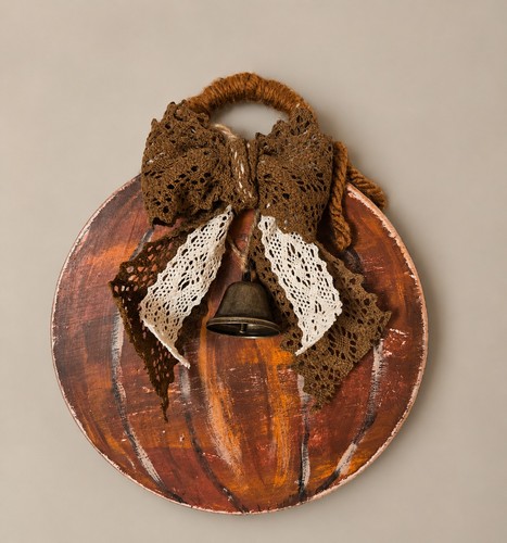 Double sided rustic pumpkin - double-sided,
