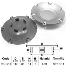 4x alloy wheel center caps centre Alloy Rim cap no logo 147 60 mm