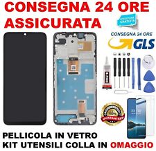 DISPLAY ORIGINALE FRAME HONOR X6B JDY-LX1 LX2 TOUCH SCREEN SCHERMO VETRO NERO