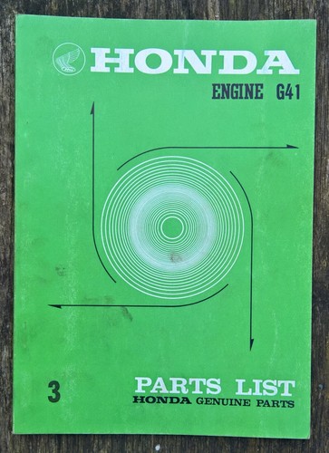 Vintage 1971 genuine honda - genuine, g41