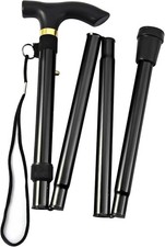 Easy Folding Aluminium Walking Stick Light weight for Disabled + Uk seller