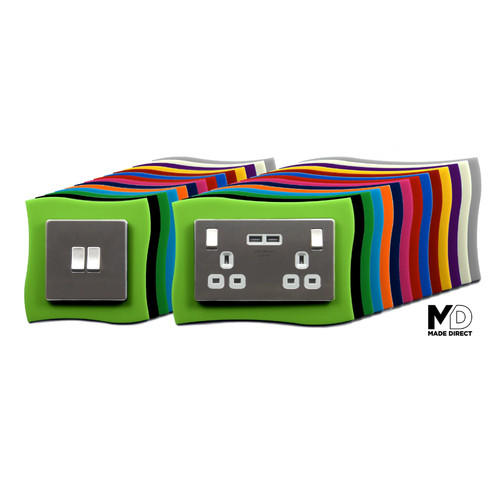 Double light plug socket - light,