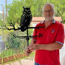 Garden Weather Vane Stainless Steel Weather Vane Rust Proof Retro For Outdoor