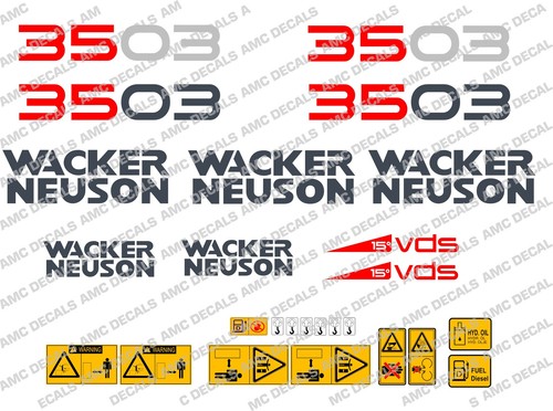 Neuson 3503 digger decals - neuson,