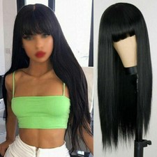 70cm Straight Wig with Bangs