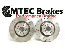 FRONT BRAKE DISCS FOR MERCEDES M-CLASS W166 ML350 BlueTec DRILLED 350MM