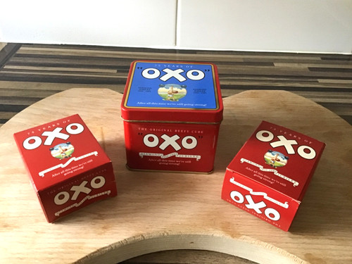 Vintage oxo tin years - tin, 75