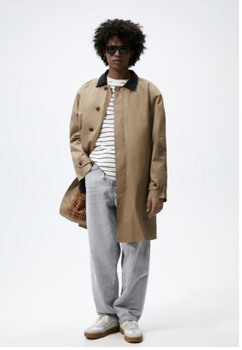 Zara man trench coat khaki - man,