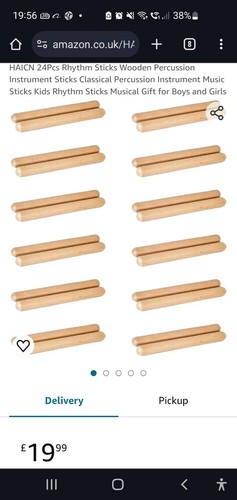 Haicn 24pcs rhythm sticks - rhythm,
