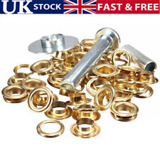 Large Metal Eyelet & Installation Tool Kit Tarp Tent Repair Grommet 50pcs