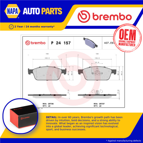 Brake pads set fits - pads,