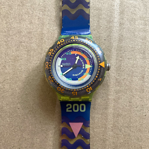 Swatch 1992 scuba - scuba, vintage
