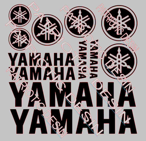 Yamaha decals stickers - 12,