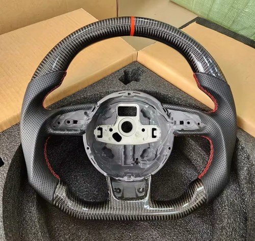 Carbon fibre steering wheel - carbon,