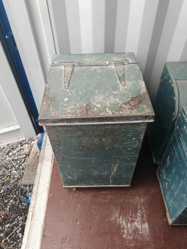 Antique galvanised flour grain - antique,