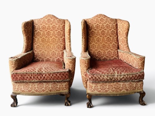 Antique pair solid walnut - solid,