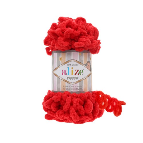 Alize puffy yarn 100g ball - yarn,