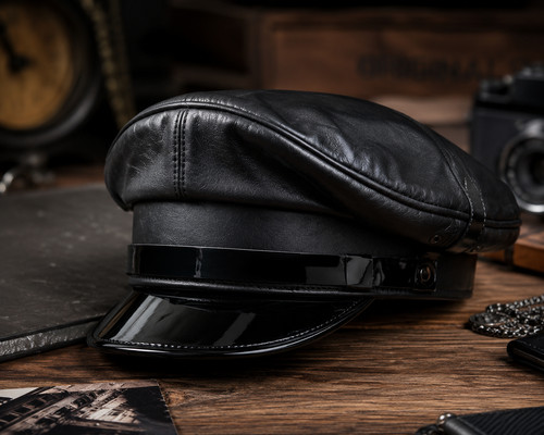 Genuine full leather - leather, black