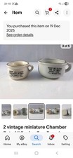 2 vintage miniature Chamber