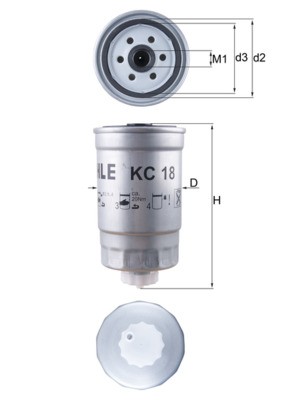 Mahle fuel filter - mahle, 18