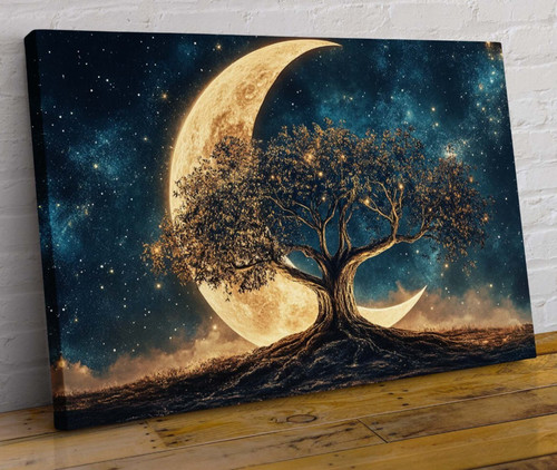 Tree life canvas wall - of,