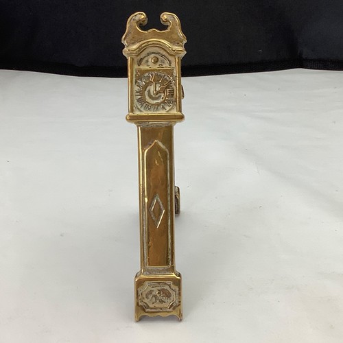 Brass grandfather clock door - brass,